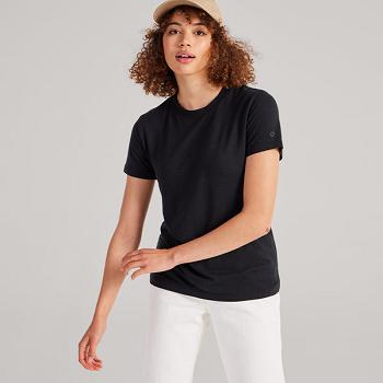 Allbirds Sea T shirts Damen Schwarz | MCHHR37379