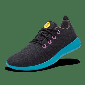 Allbirds Wolle Runners Sneakers Damen Schwarz Türkis | CHXBR86851