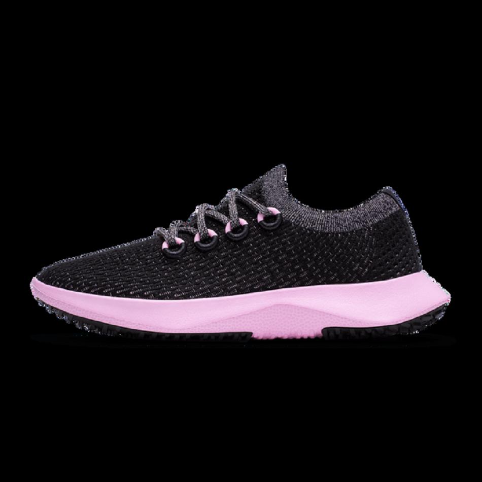 Allbirds Tree Dasher 2 Laufschuhe Damen Schwarz Rosa | CHQCS27874