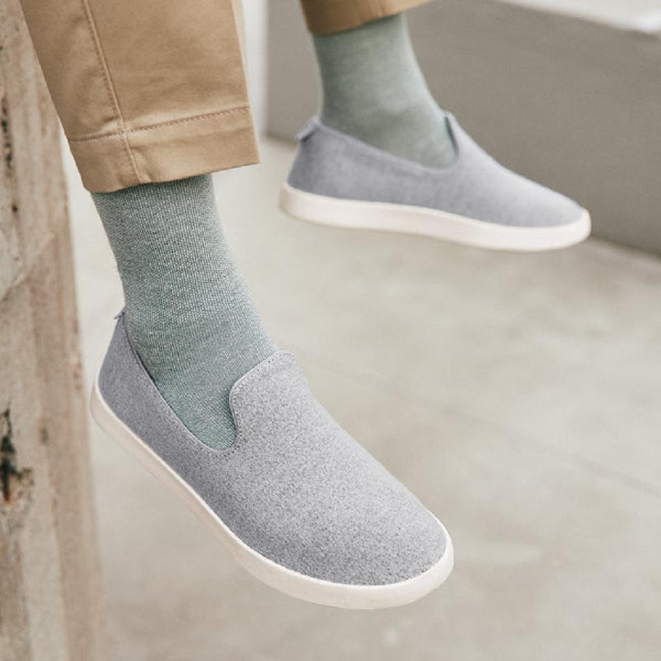 Allbirds Wolle Loungers Slip-Ons Herren Weiß | CHZPD72296