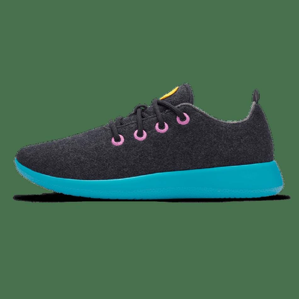 Allbirds Wolle Runners Sneakers Damen Schwarz Türkis | CHXBR86851